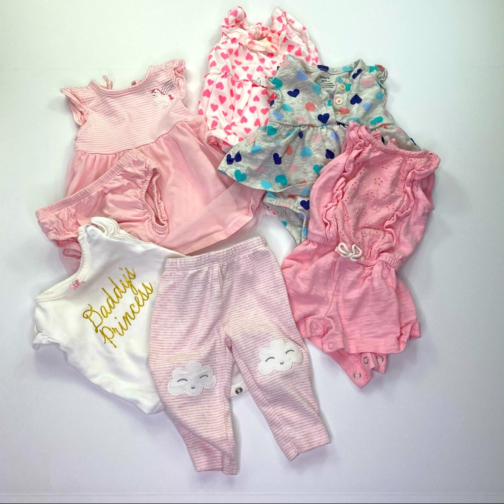 BUNDLE: CATER’S Baby Girl 0-3 Months